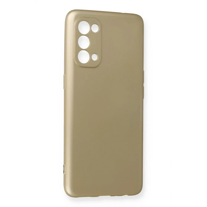 Newface Oppo Reno 5 Kılıf First Silikon - Gold