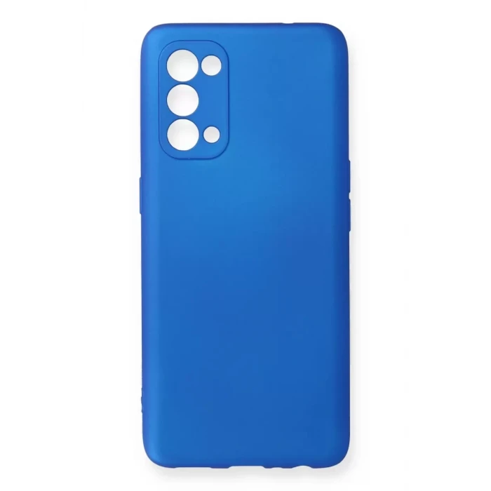 Newface Oppo Reno 5 Kılıf First Silikon - Mavi