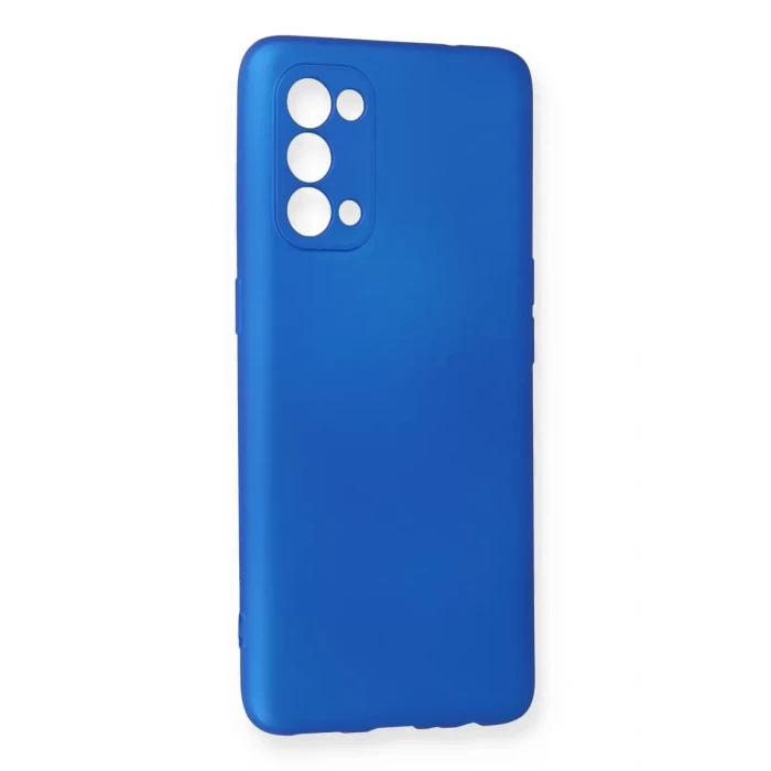 Newface Oppo Reno 5 Kılıf First Silikon - Mavi