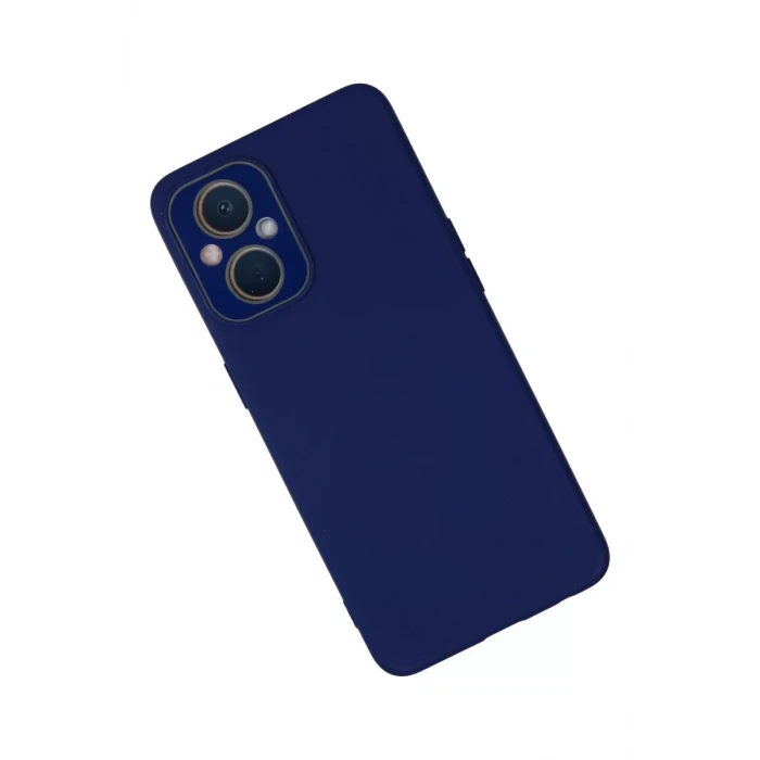Newface Oppo Reno 7 Lite Kılıf Lansman Glass Kapak - Sky Blue