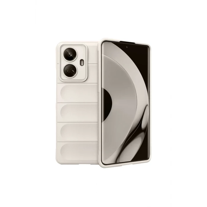 Newface Realme 10 Pro 5G Kılıf Optimum Silikon - Krem