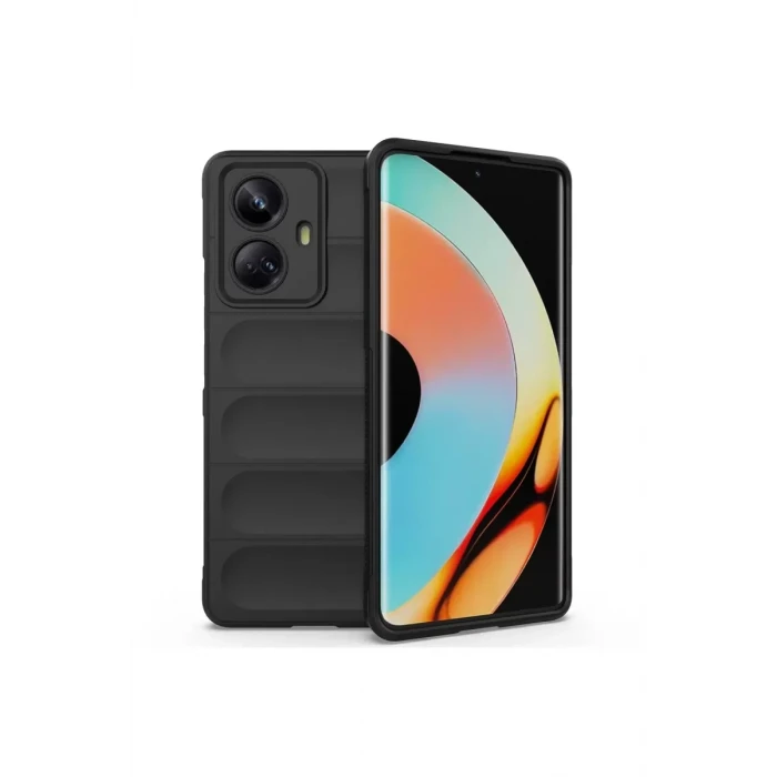 Newface Realme 10 Pro 5G Kılıf Optimum Silikon - Siyah