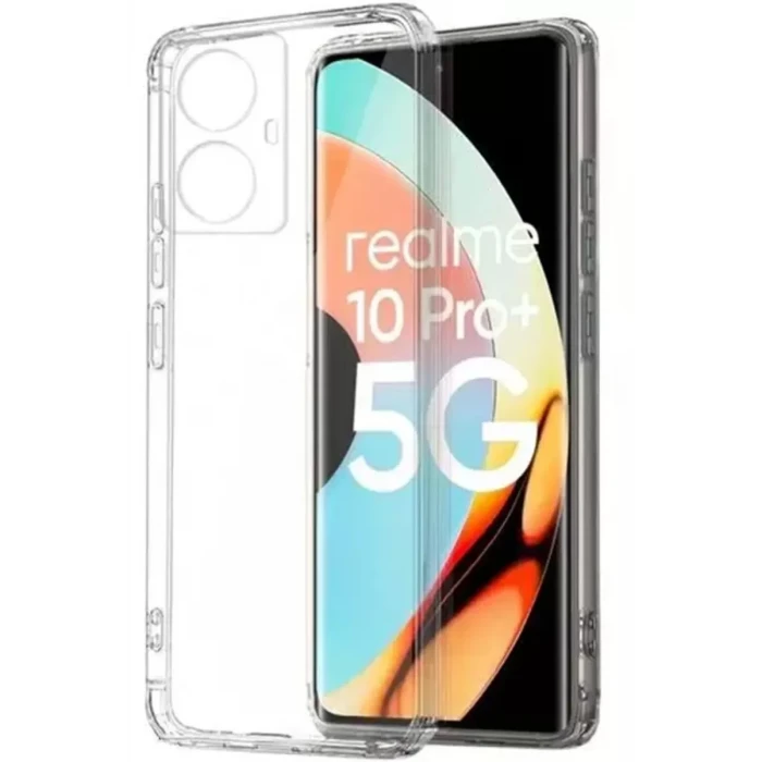 Newface Realme 10 Pro Plus 5G Kılıf Lüx Şeffaf Silikon