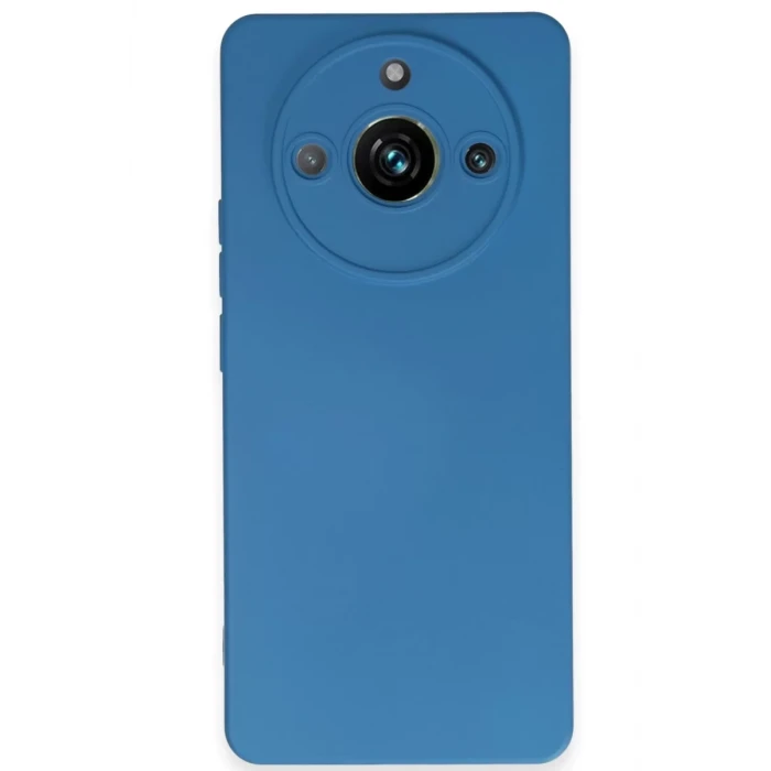 Newface Realme 11 Pro Kılıf Nano içi Kadife Silikon - Mavi