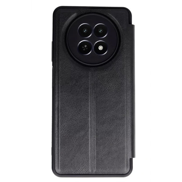 Newface Realme 12 5G Kılıf Flip Cover - Siyah