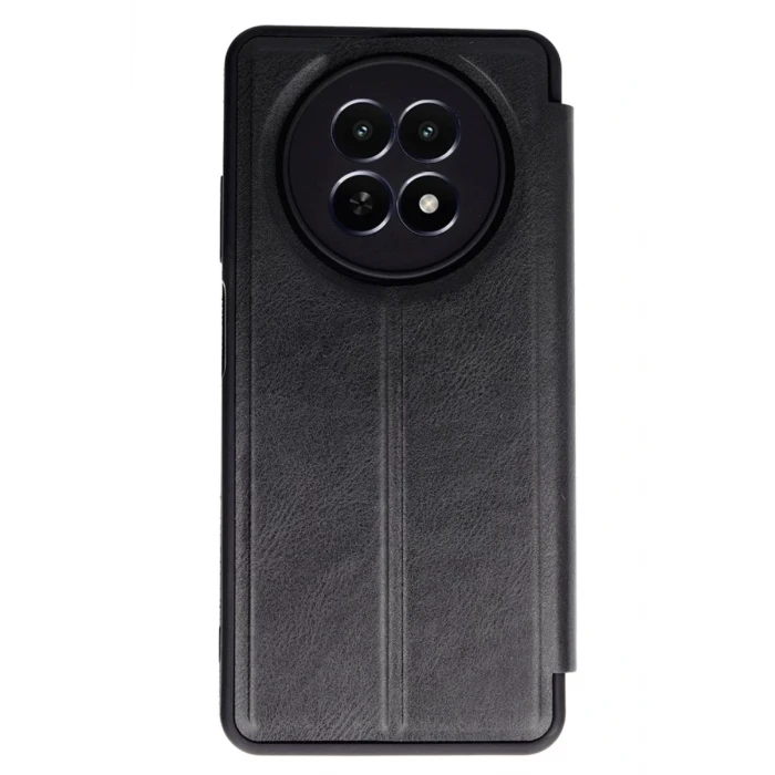 Newface Realme 12 5G Kılıf Flip Cover - Siyah