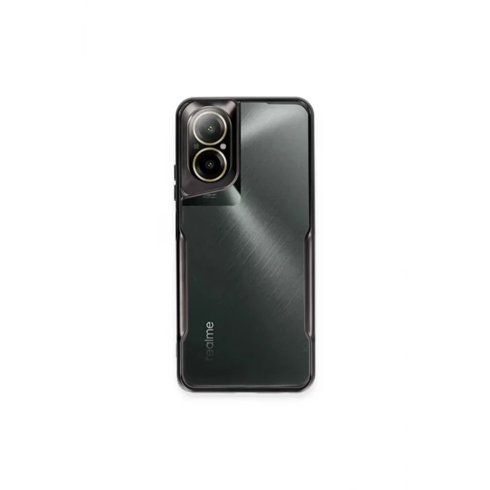 Newface Realme 12 Lite Kılıf Boyi Silikon Kapak - Siyah