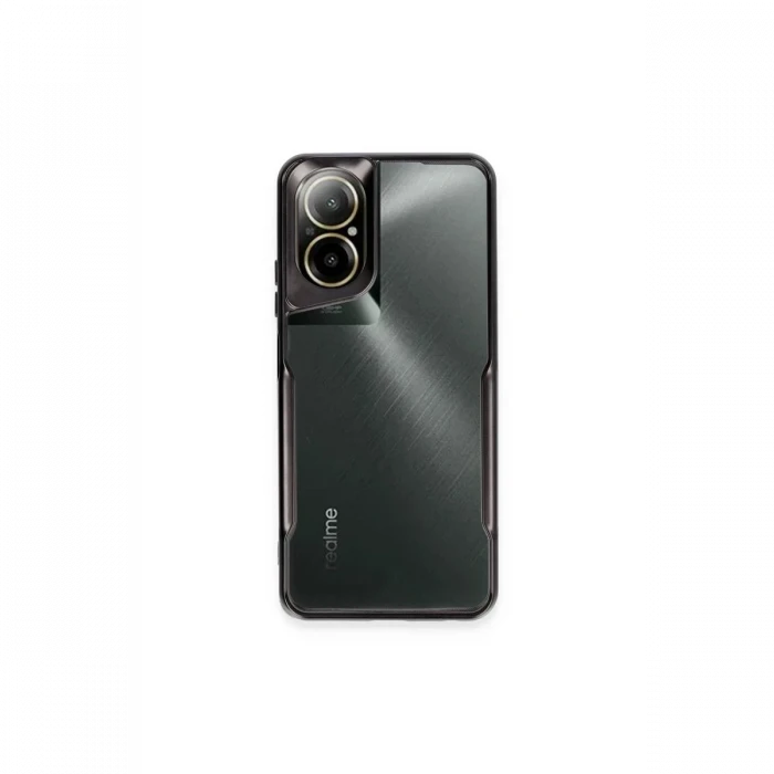 Newface Realme 12 Lite Kılıf Boyi Silikon Kapak - Siyah