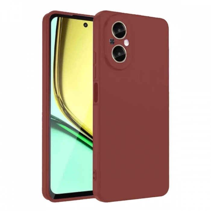 Newface Realme 12 Lite Kılıf First Silikon - Bordo