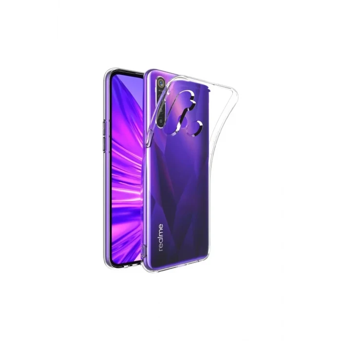 Newface Realme 5i Kılıf Lüx Şeffaf Silikon