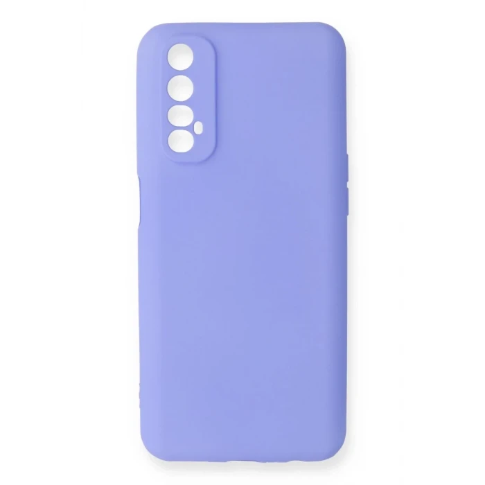 Newface Realme 7 Kılıf First Silikon - Lila