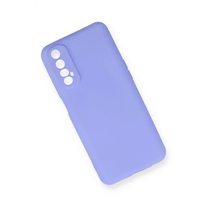 Newface Realme 7 Kılıf First Silikon - Lila