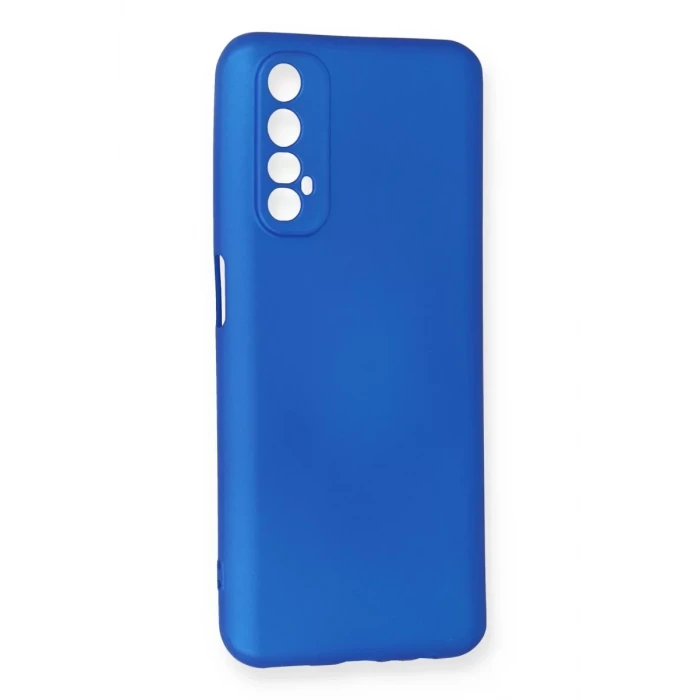 Newface Realme 7 Kılıf First Silikon - Mavi