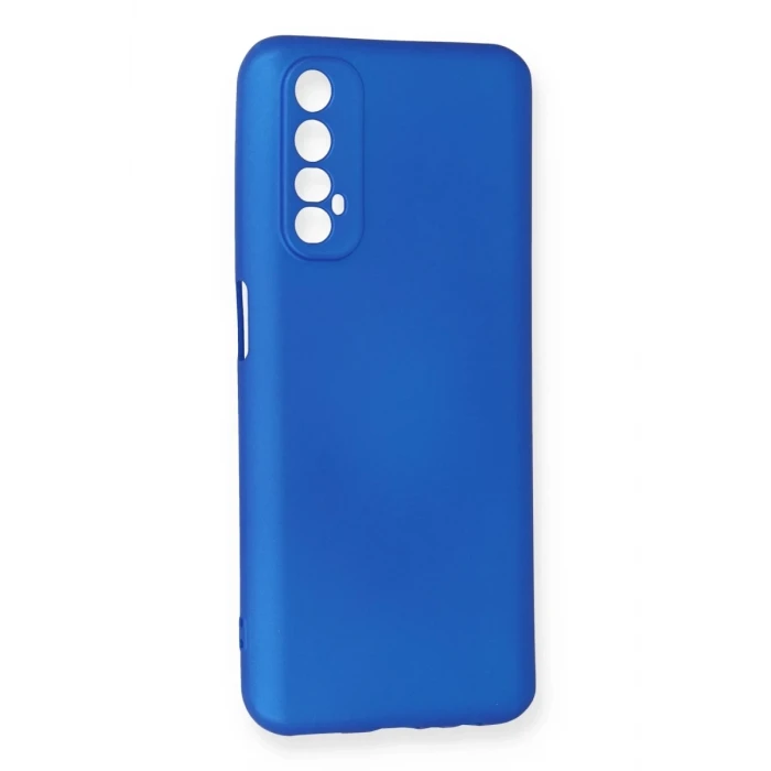Newface Realme 7 Kılıf First Silikon - Mavi