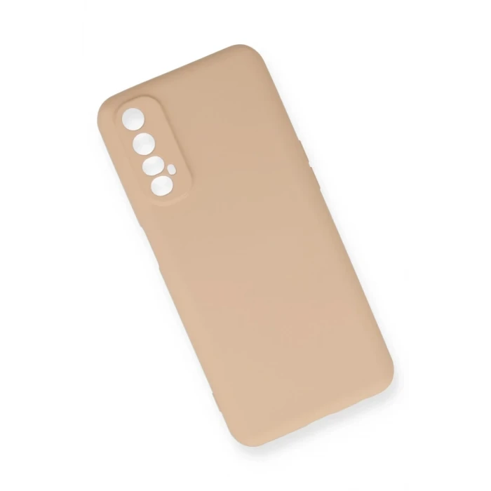 Newface Realme 7 Kılıf Nano içi Kadife Silikon - Pudra