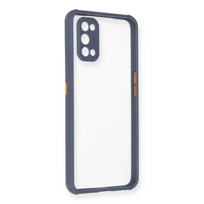 Newface Realme 7 Pro Kılıf Miami Şeffaf Silikon - Gri