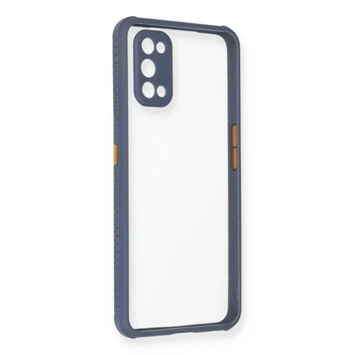 Newface Realme 7 Pro Kılıf Miami Şeffaf Silikon - Gri