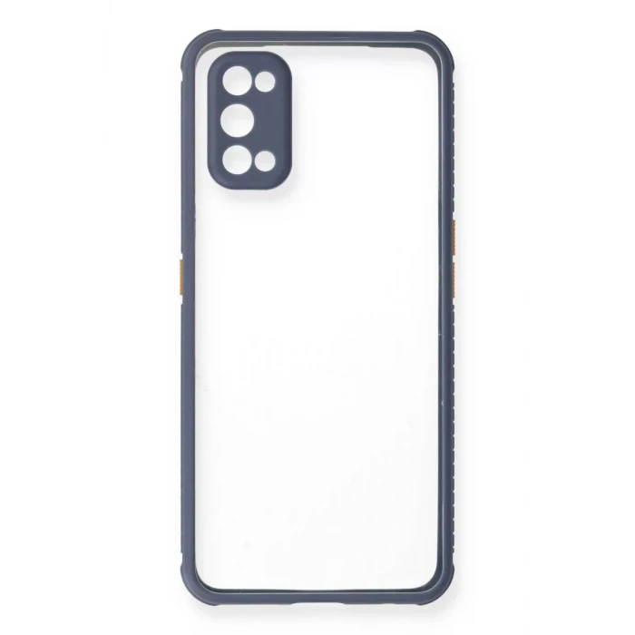 Newface Realme 7 Pro Kılıf Miami Şeffaf Silikon - Gri