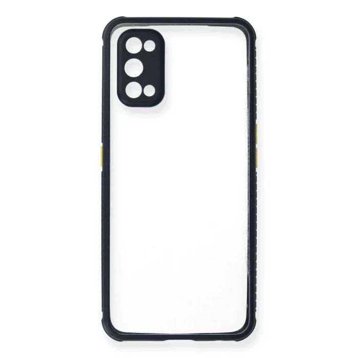Newface Realme 7 Pro Kılıf Miami Şeffaf Silikon - Lacivert