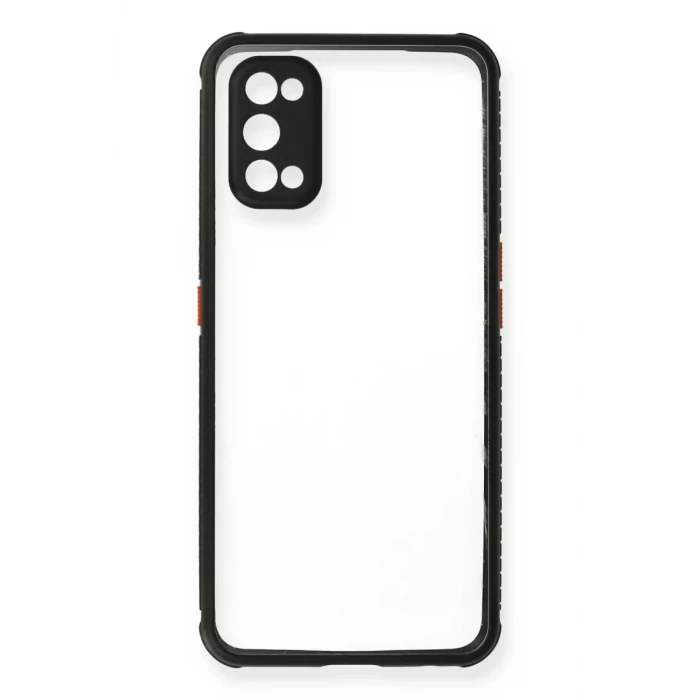 Newface Realme 7 Pro Kılıf Miami Şeffaf Silikon - Siyah
