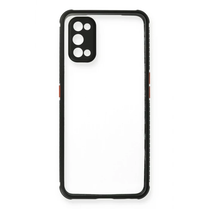 Newface Realme 7 Pro Kılıf Miami Şeffaf Silikon - Siyah