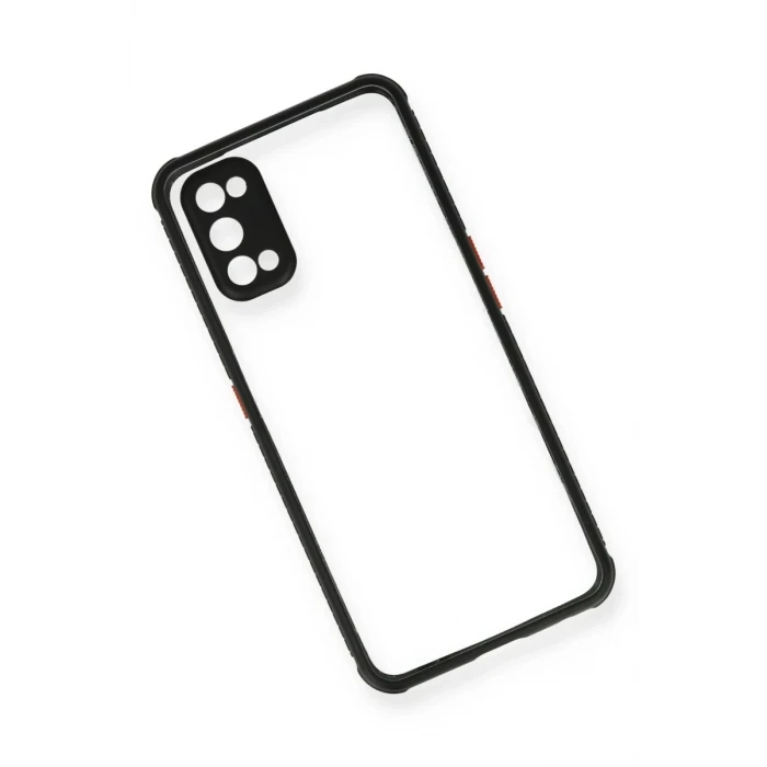 Newface Realme 7 Pro Kılıf Miami Şeffaf Silikon - Siyah