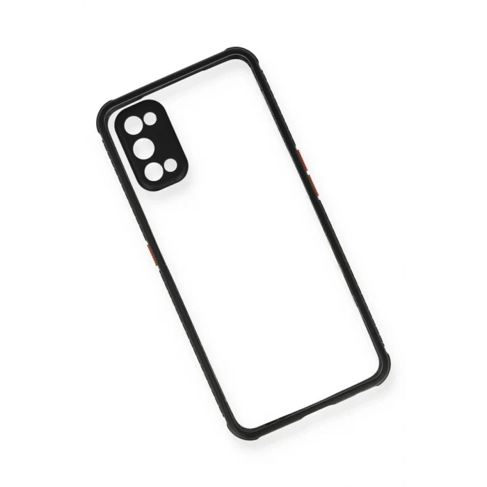 Newface Realme 7 Pro Kılıf Miami Şeffaf Silikon - Siyah