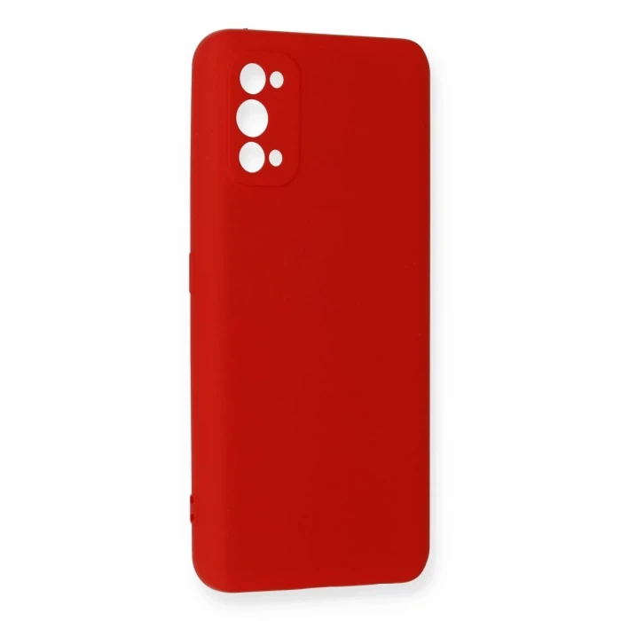 Newface Realme 7 Pro Kılıf Nano içi Kadife Silikon - Kırmızı