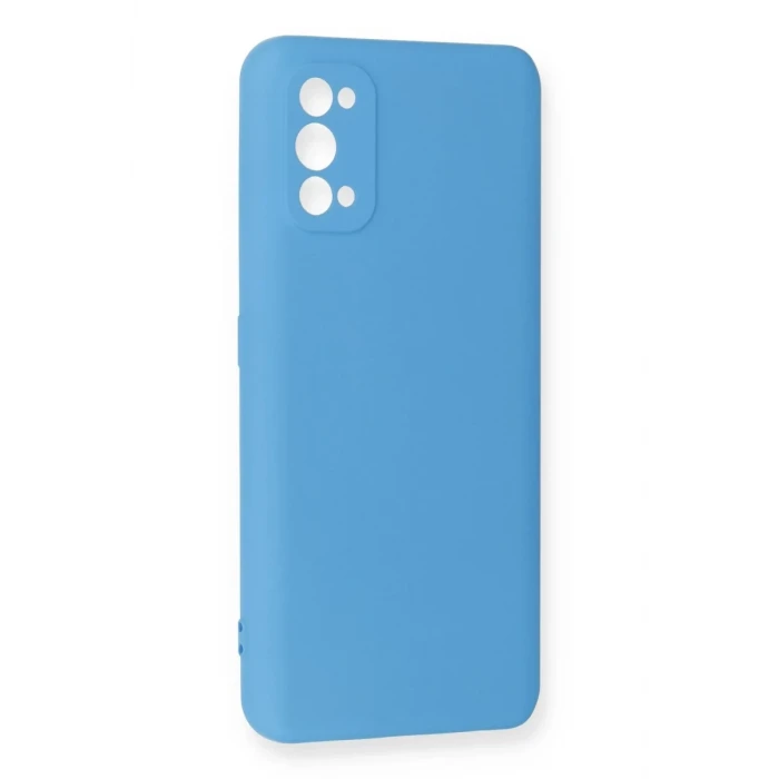 Newface Realme 7 Pro Kılıf Nano içi Kadife Silikon - Mavi