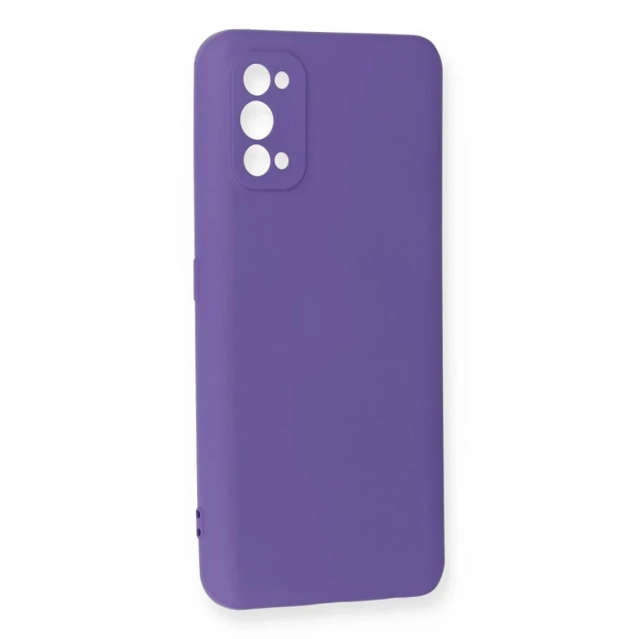 Newface Realme 7 Pro Kılıf Nano içi Kadife Silikon - Mor