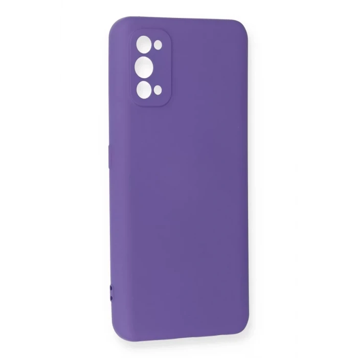 Newface Realme 7 Pro Kılıf Nano içi Kadife Silikon - Mor