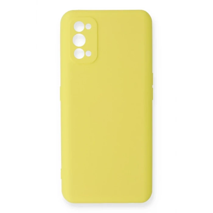 Newface Realme 7 Pro Kılıf Nano içi Kadife Silikon - Sarı