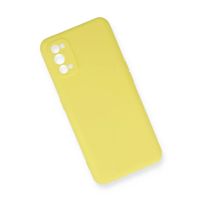 Newface Realme 7 Pro Kılıf Nano içi Kadife Silikon - Sarı