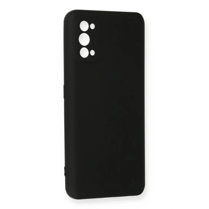 Newface Realme 7 Pro Kılıf Nano içi Kadife Silikon - Siyah