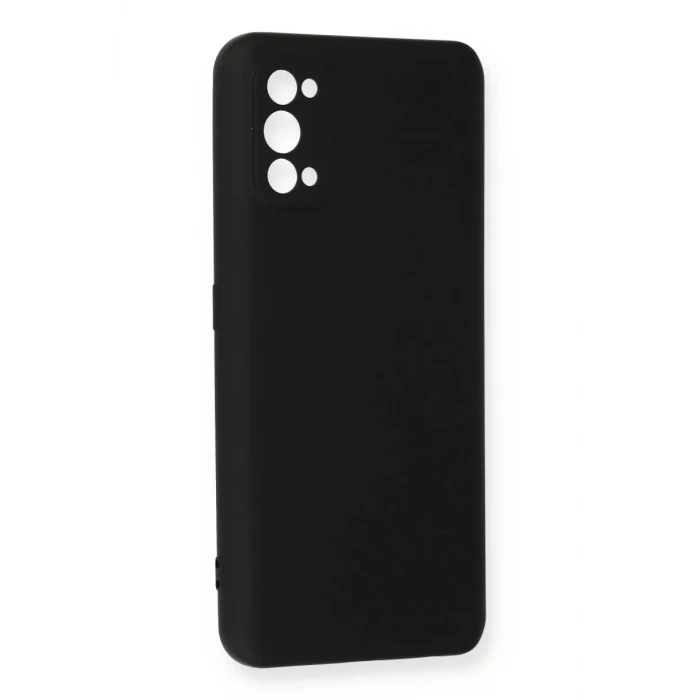 Newface Realme 7 Pro Kılıf Nano içi Kadife Silikon - Siyah