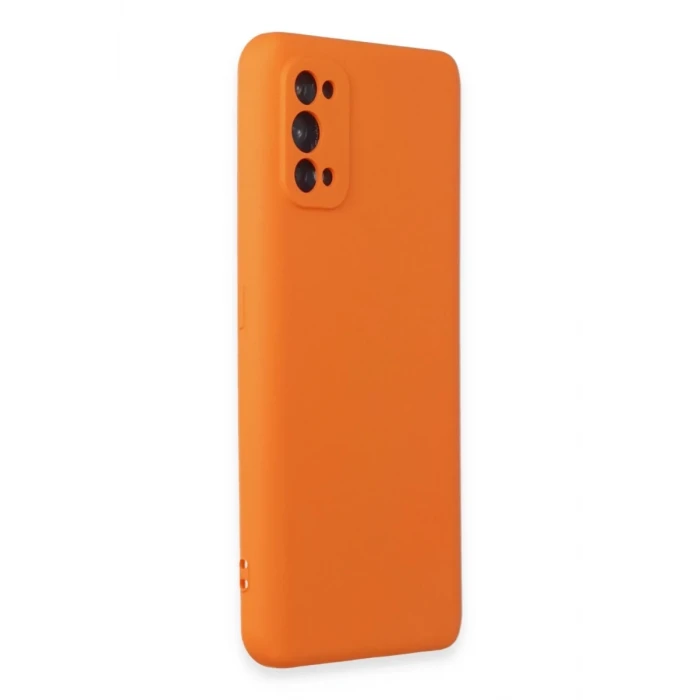 Newface Realme 7 Pro Kılıf Nano içi Kadife Silikon - Turuncu