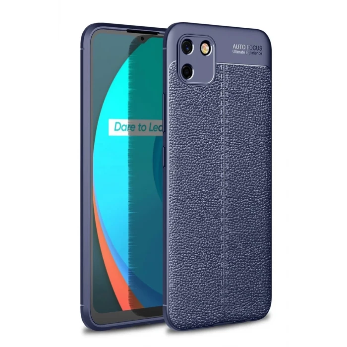 Newface Realme C11 2021 Kılıf Auto Focus Kapak - Lacivert