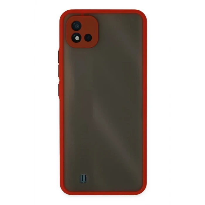 Newface Realme C11 2021 Kılıf Montreal Silikon Kapak - Kırmızı