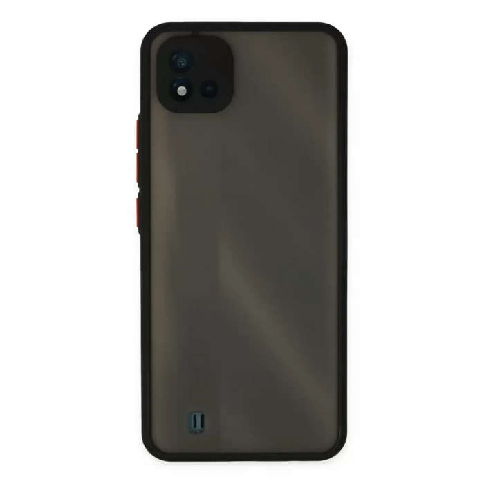 Newface Realme C11 2021 Kılıf Montreal Silikon Kapak - Siyah