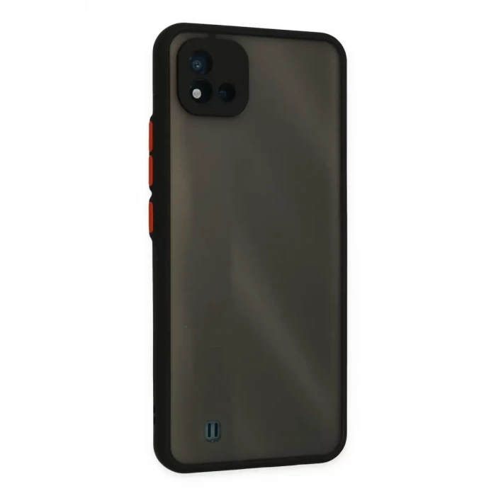 Newface Realme C11 2021 Kılıf Montreal Silikon Kapak - Siyah