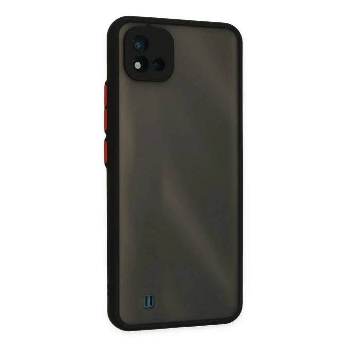Newface Realme C11 2021 Kılıf Montreal Silikon Kapak - Siyah