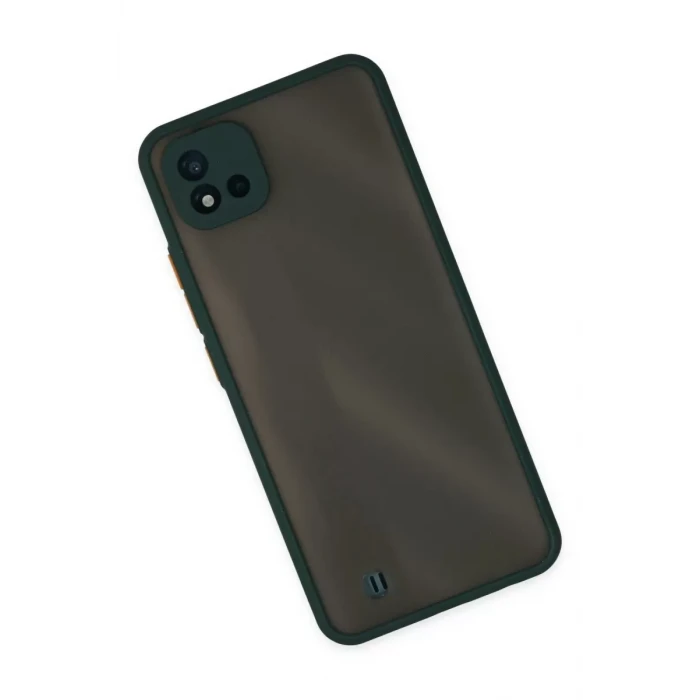 Newface Realme C11 2021 Kılıf Montreal Silikon Kapak - Yeşil
