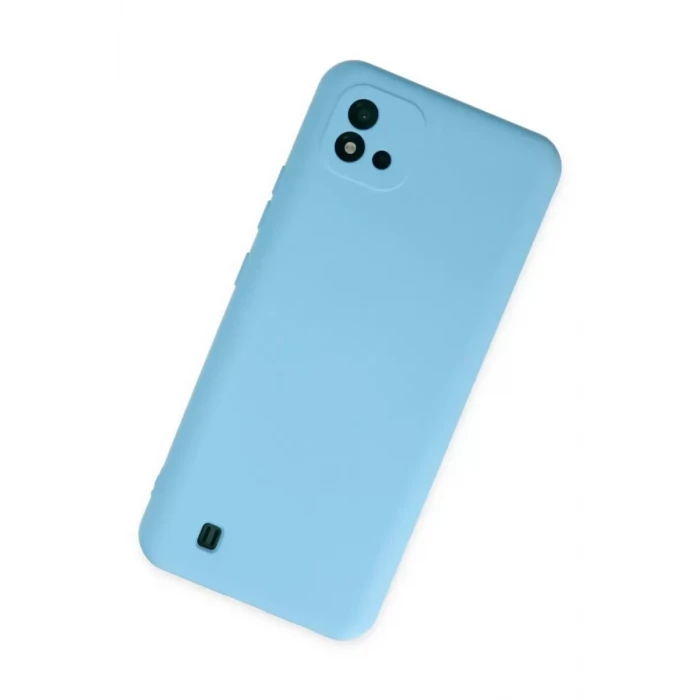 Newface Realme C11 2021 Kılıf Nano içi Kadife Silikon - Mavi