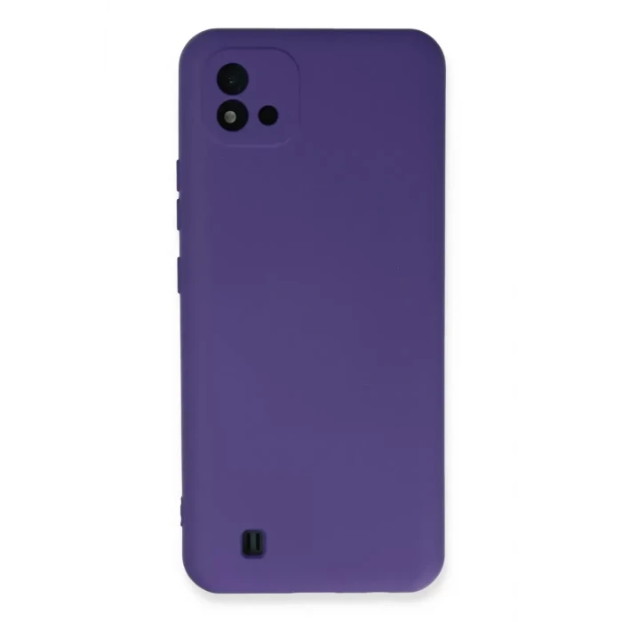 Newface Realme C11 2021 Kılıf Nano içi Kadife Silikon - Mor