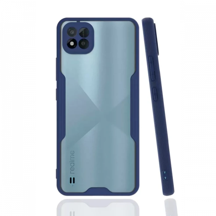 Newface Realme C11 2021 Kılıf Platin Silikon - Lacivert