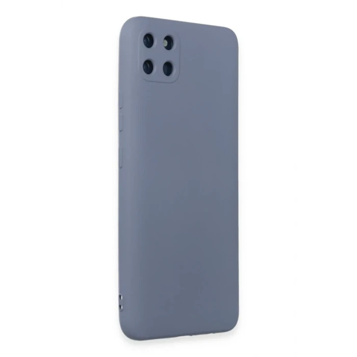 Newface Realme C11 Kılıf Nano içi Kadife Silikon - Gri