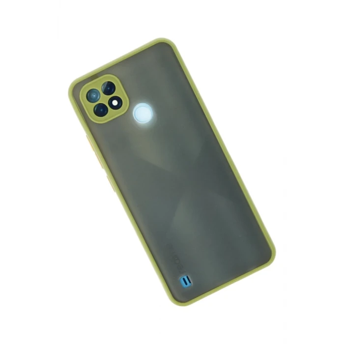 Newface Realme C21 Kılıf Montreal Silikon Kapak - Açık Yeşil