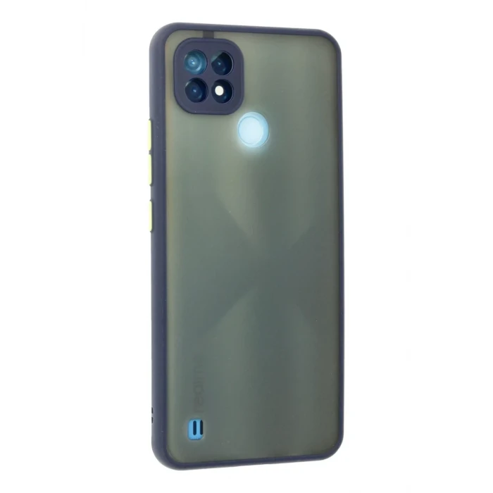 Newface Realme C21 Kılıf Montreal Silikon Kapak - Lacivert