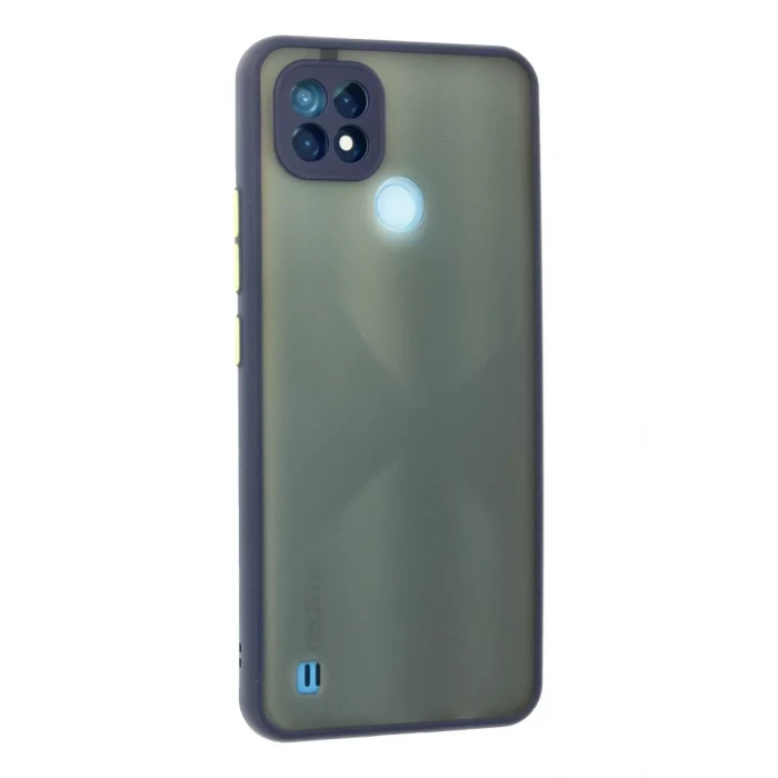 Newface Realme C21 Kılıf Montreal Silikon Kapak - Lacivert