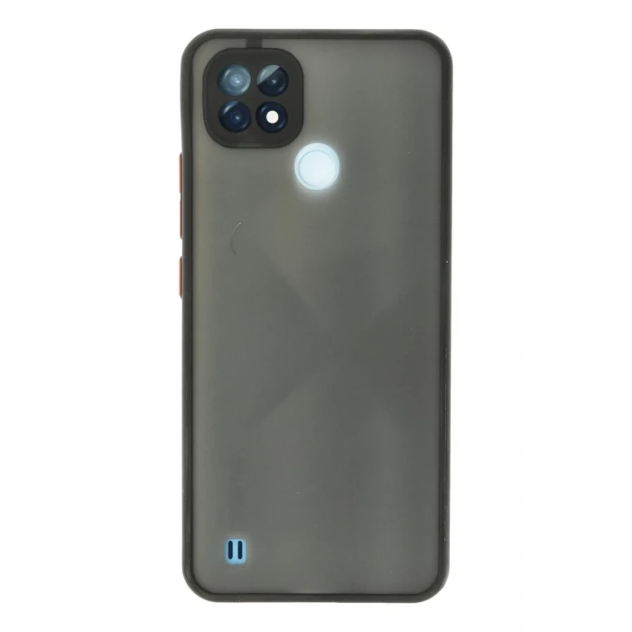 Newface Realme C21 Kılıf Montreal Silikon Kapak - Siyah